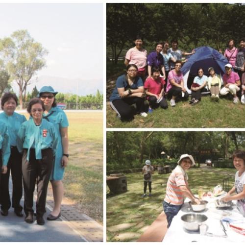 樂齡女童軍隊活動-大會操、原野烹飪及宿營相片